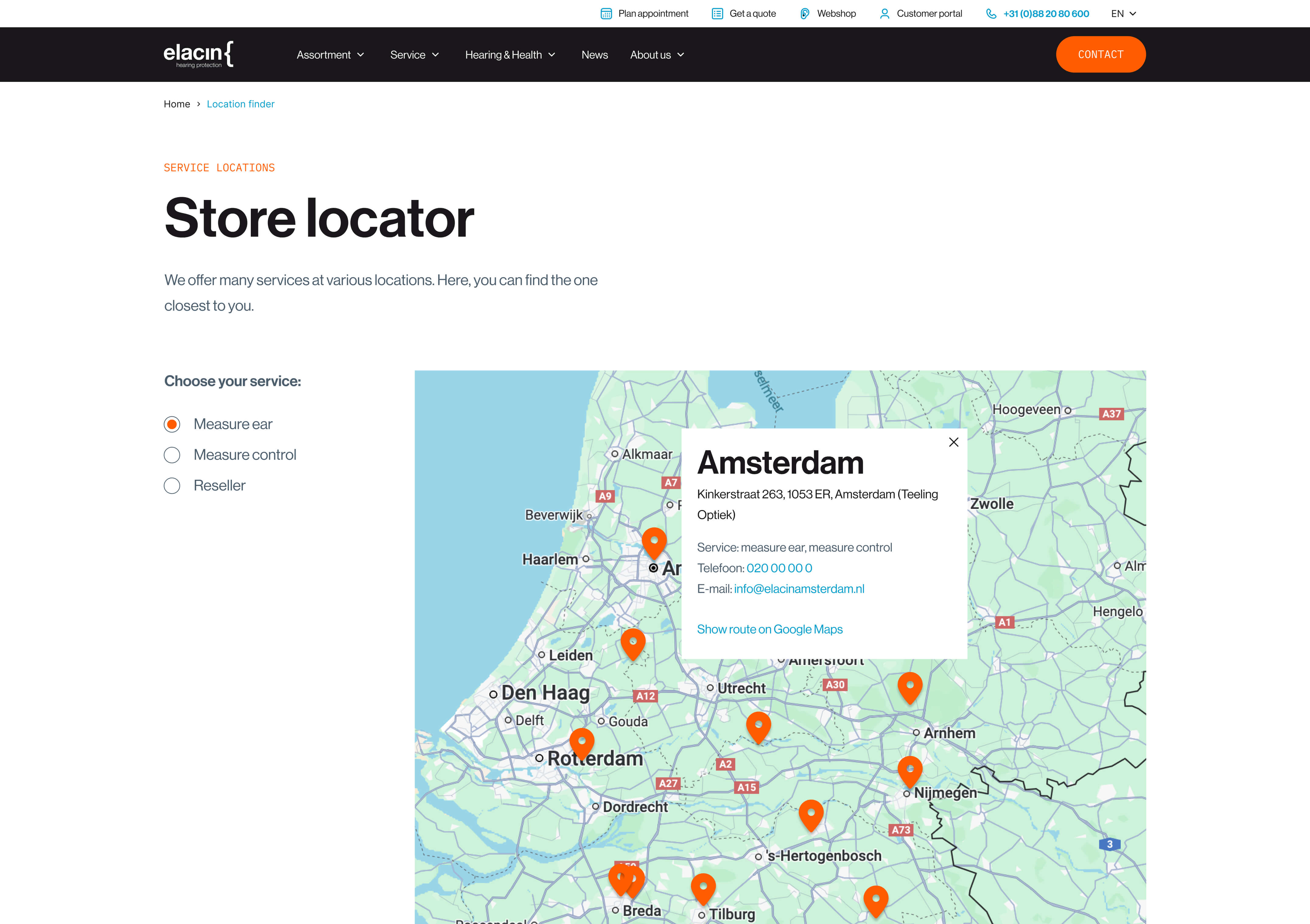 Elacin Store Locator